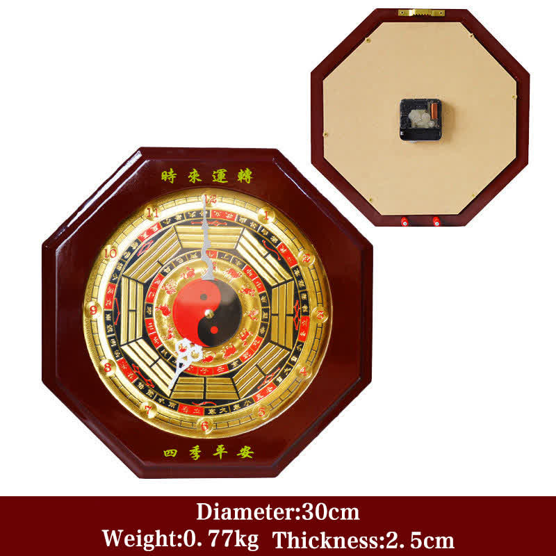 Feng Shui Bagua Map Balance Energy Map Wall Clock - Bagua Map&Wall Clock 30cm - image 11