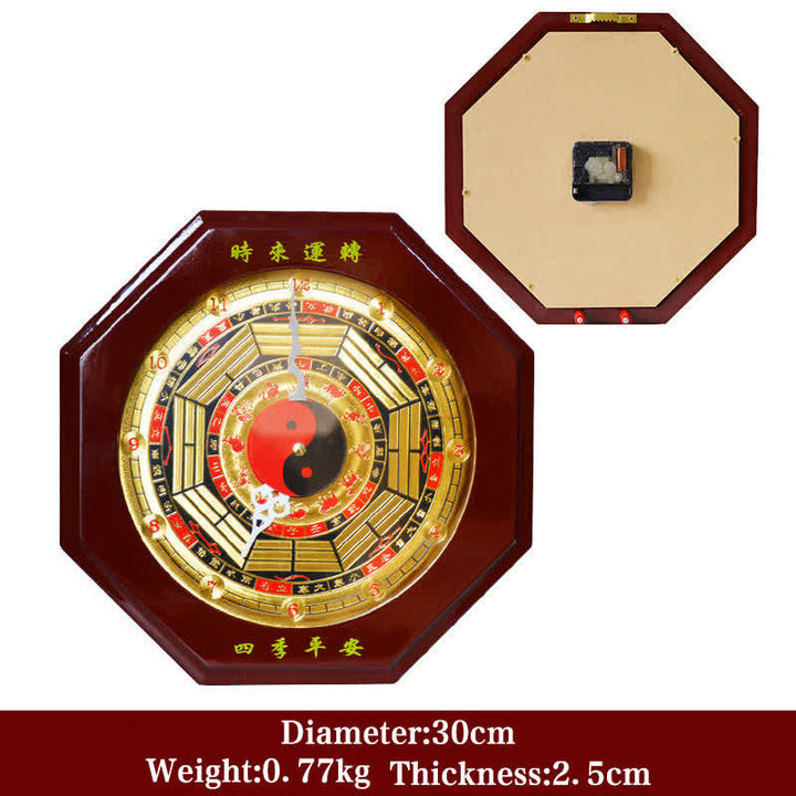 Feng Shui Bagua Map Balance Energy Map Wall Clock - Bagua Map&Wall Clock 30cm - image 11
