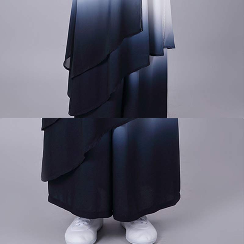 Buddha Stones Gradient Painting Meditation Prayer Spiritual Zen Tai Chi Qigong Practice Unisex Clothing Set - image 8