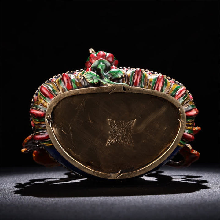 Yellow Jambhala Bodhisattva Figurine Serenity Copper Statue Home Decoration - image 9