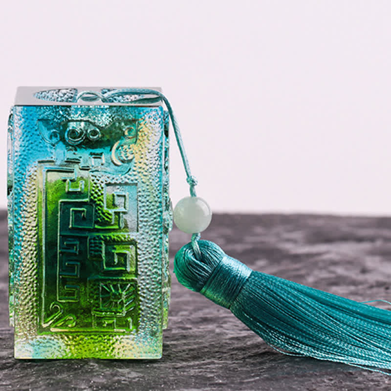 Feng Shui Handmade Liuli Crystal Art Piece Home Office Decoration - image 14