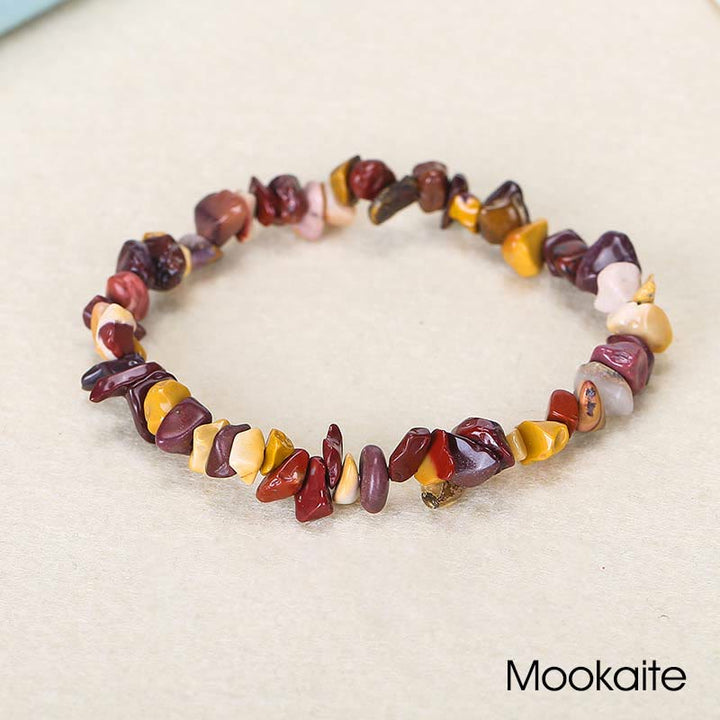 Natural Irregular Shape Crystal Stone Warmth Soothing Bracelet - Mookaite(Wrist Circumference: 15-18cm) - image 68