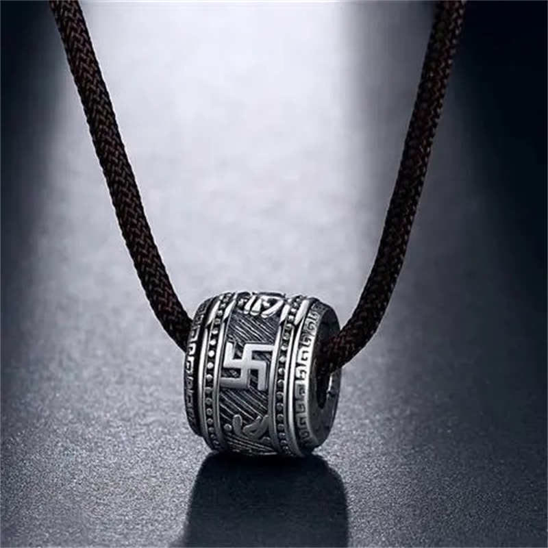 Buddha Stones Tibet Om Mani Padme Hum Protection Necklace Pendant - image 4