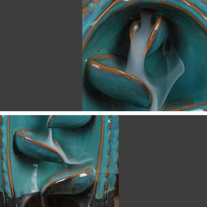 Cactus Ceramic Healing Backflow Smoke Fountain Incense Burner - image 4