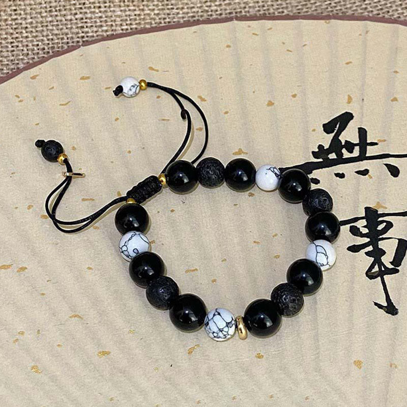 Buddha Stones "All the Best for Strength and Grounding" Obsidian Bracelet Includes Gift Message Card - image 16