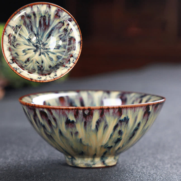 Buddha Stones Colorful Ceramic Teacup Home Office Tea Cups - Seashell - image 68