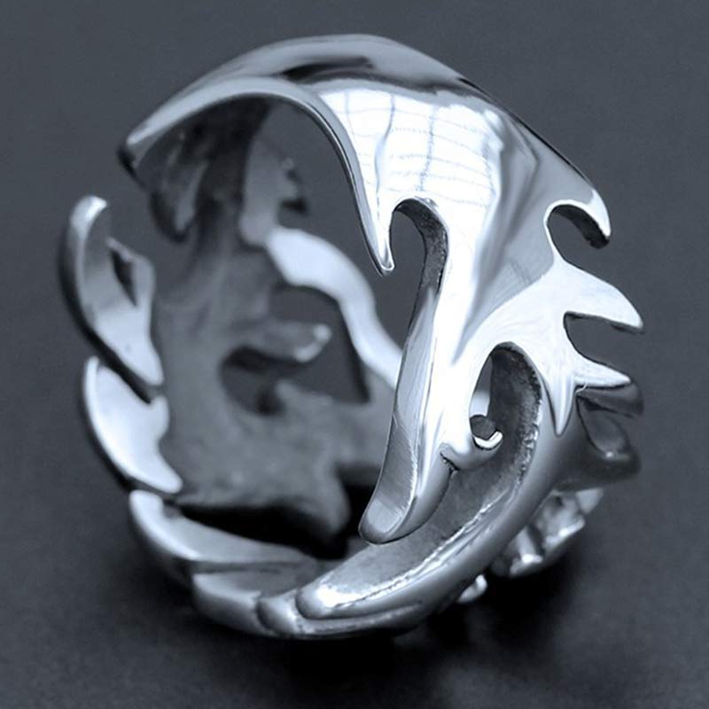 Buddha Stones Dragon Pattern Protection Strength Adjustable Ring - image 18