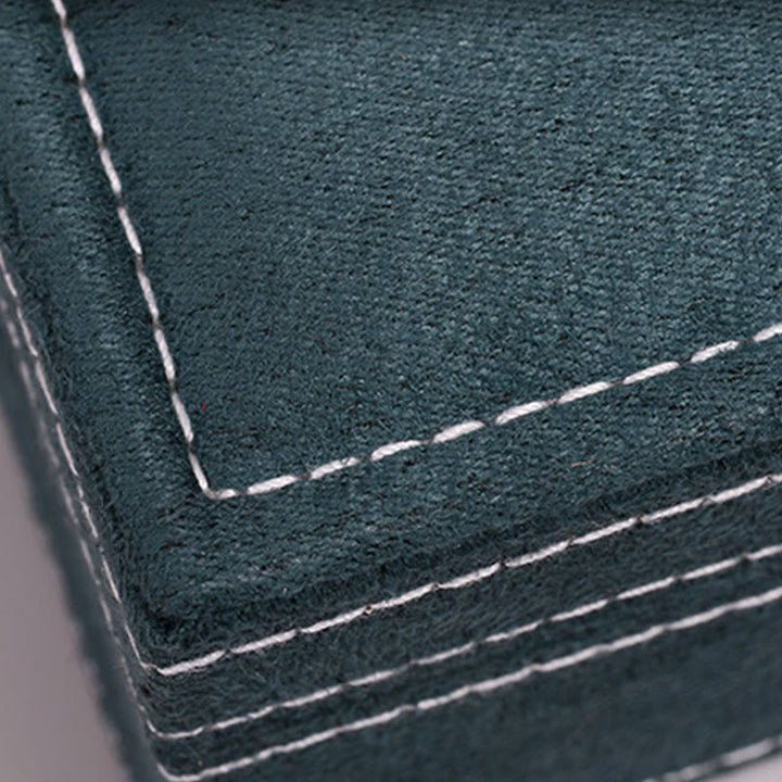 Buddha Stones Simple Design Jewelry Box Organizer Single Layer Flannel Jewelry Storage Box With Lock - image 11