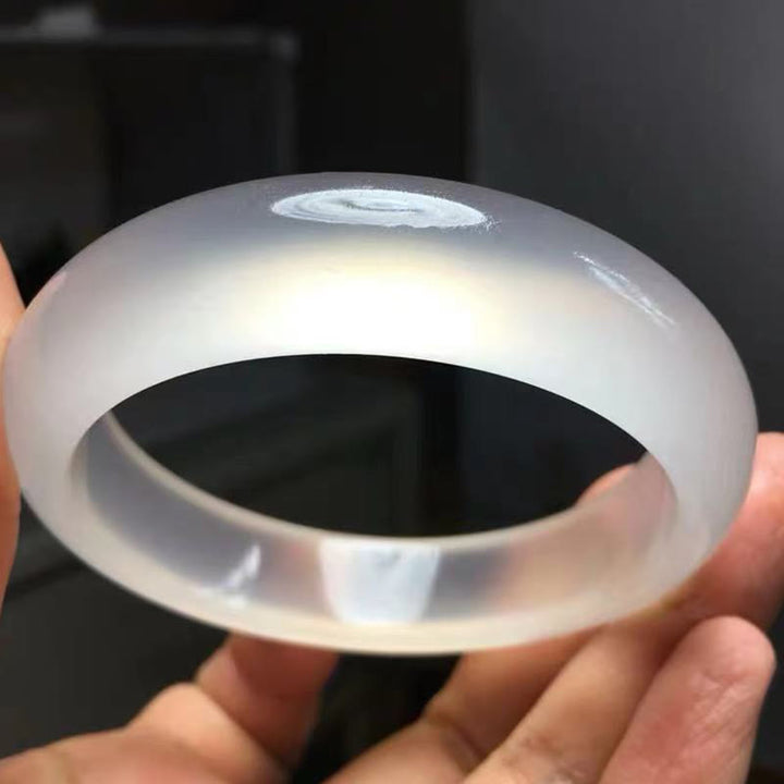 Buddha Stones Natural Translucent Golden Silk Jade Wealth Luck Bracelet Bangle - image 3