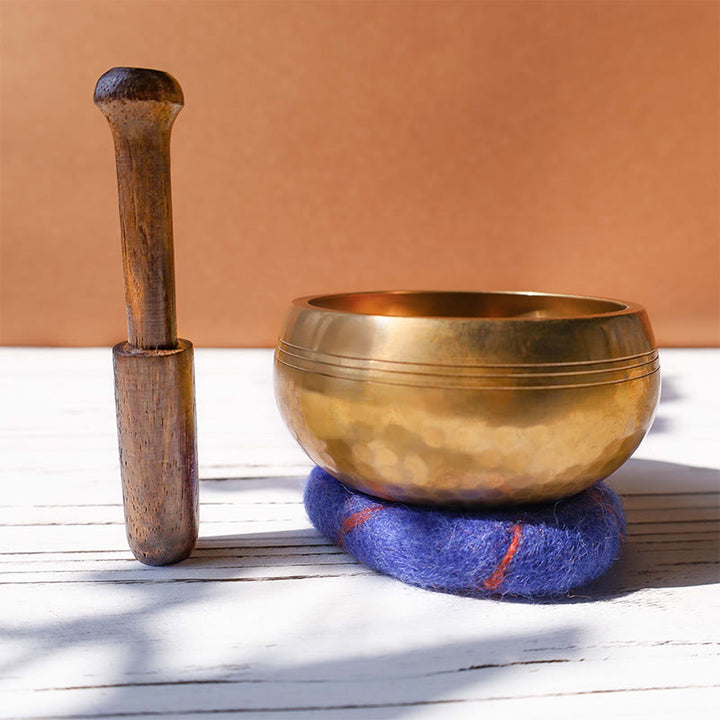 Tibetan Meditation Sound Bowl Handcrafted for Healing and Mindfulness Singing Bowl Set - image 1