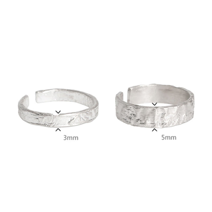 925 Sterling Silver Simple Design Blessing Couple Ring - image 14