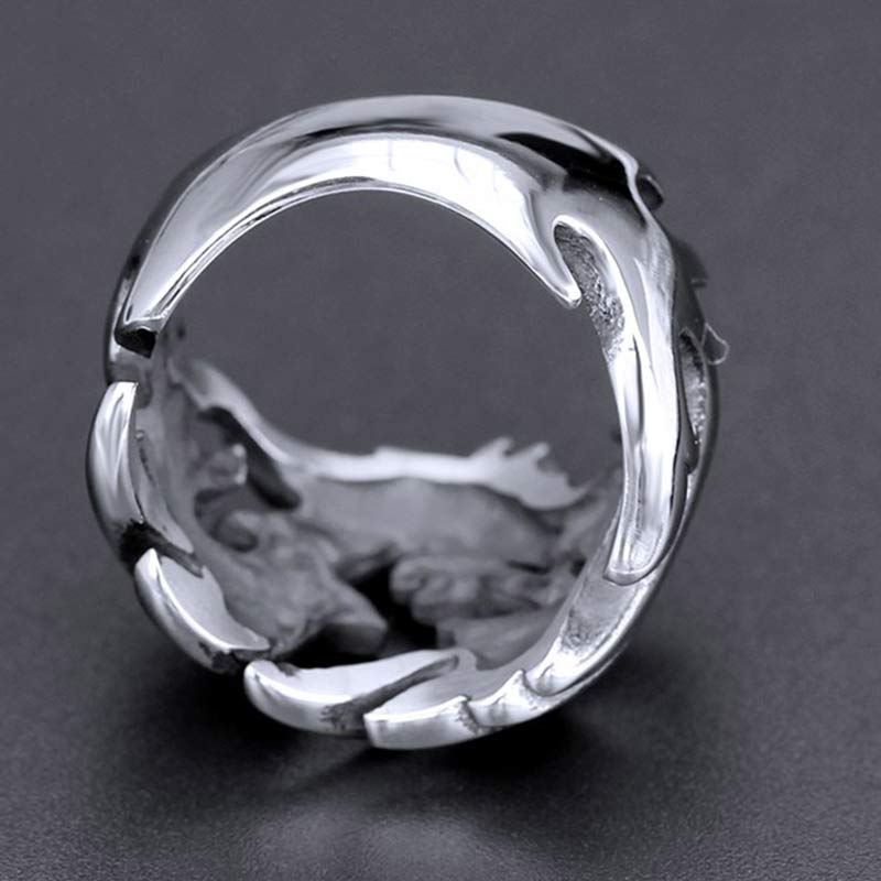 Buddha Stones Dragon Pattern Protection Strength Adjustable Ring - image 19