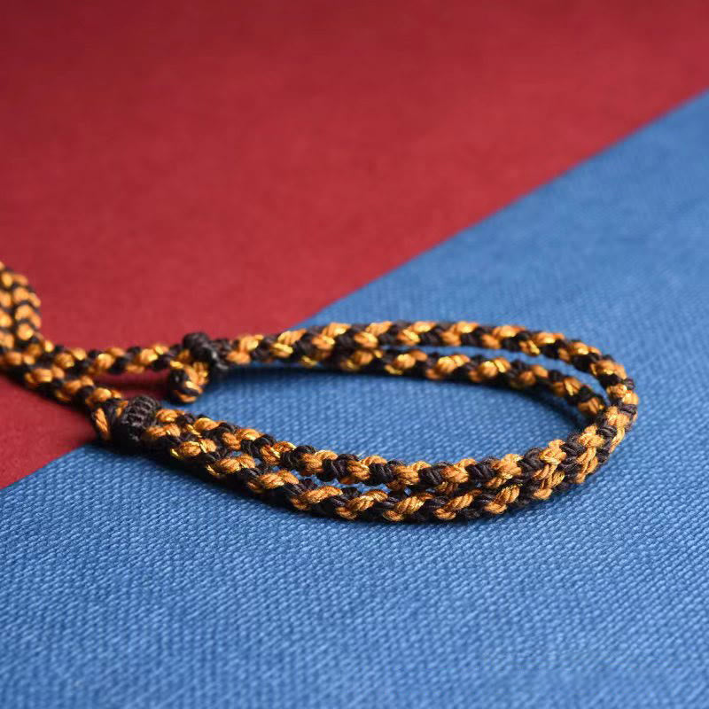 Buddha Stones Tibetan Handmade King Kong Knot Om Mani Padme Hum Prayer Wheel String Necklace Pendant - image 6