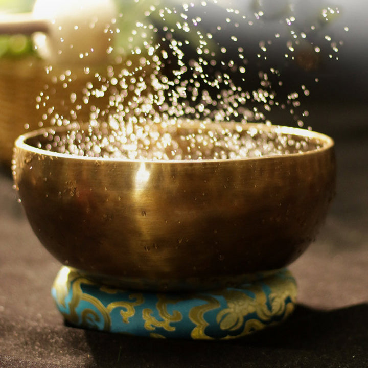 Tibetan Sound Bowl Handcrafted for Healing and Meditation Positive Energy Singing Bowl Set - image 6