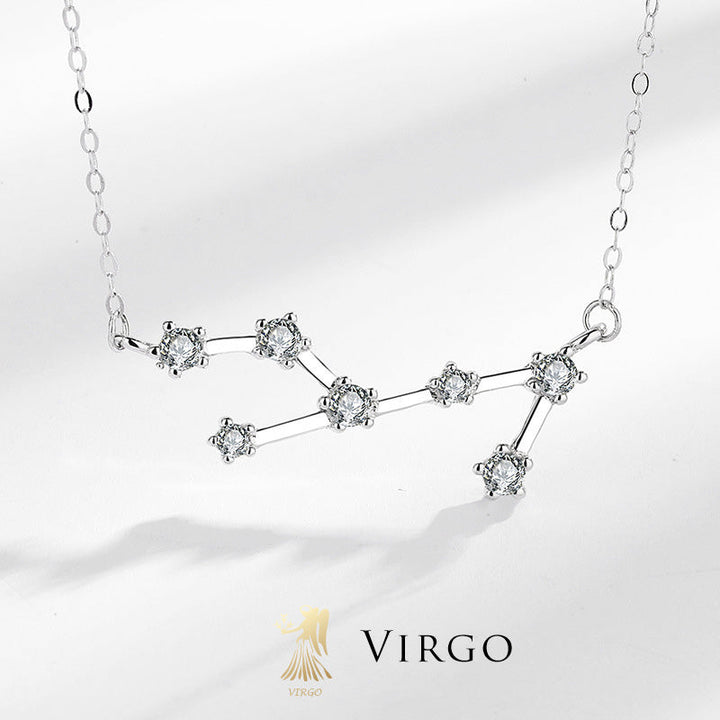 Buddha Stones 925 Sterling Silver 12 Constellations of the Zodiac Astrology Blessing Necklace Pendant - Virgo - image 24