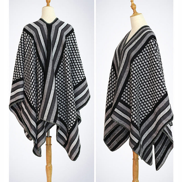 Buddha Stones Tibetan Shawl Classic Pattern Winter Cozy Warm Travel Scarf Wrap - image 27