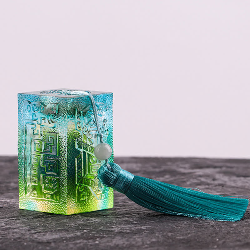 Feng Shui Handmade Liuli Crystal Art Piece Home Office Decoration - image 15