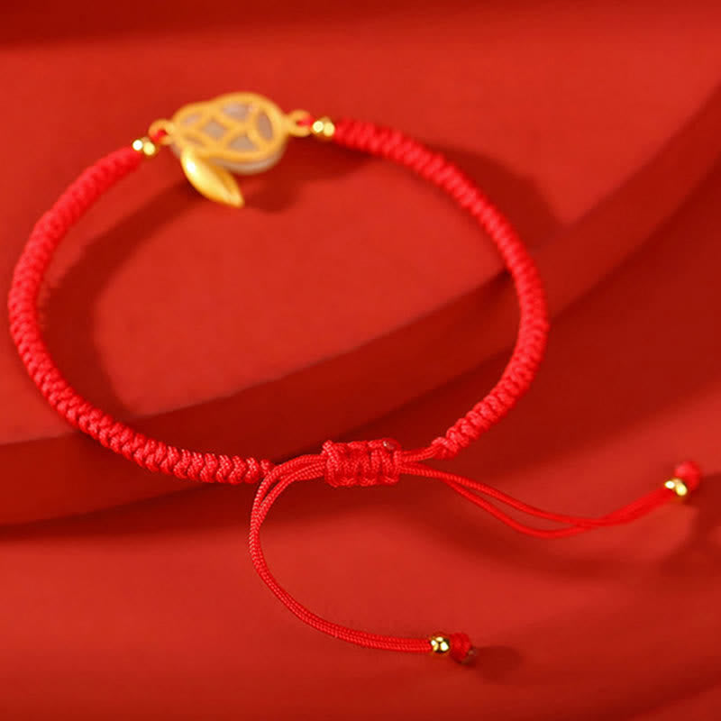 Buddha Stones 925 Sterling Silver Year of the Rabbit Hetian White Jade Luck Red String Protection Bracelet - image 4