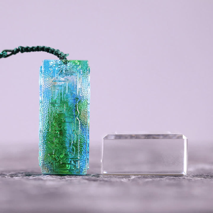 Feng Shui Handmade Liuli Crystal Art Piece Home Office Decoration - image 9