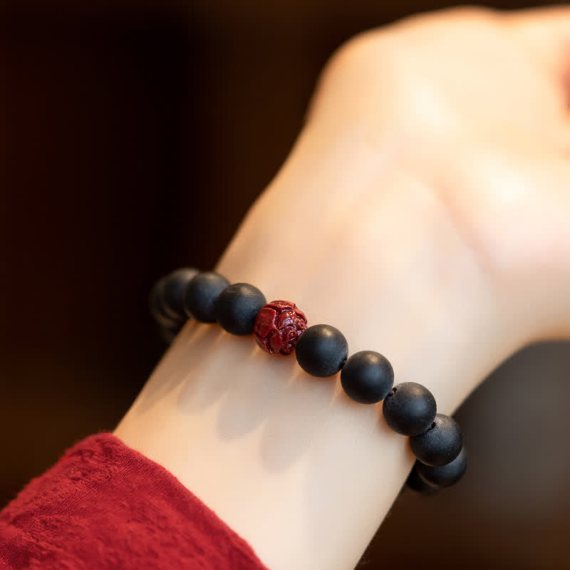 Tibetan Cypress Cinnabar Lotus Healing Bracelet