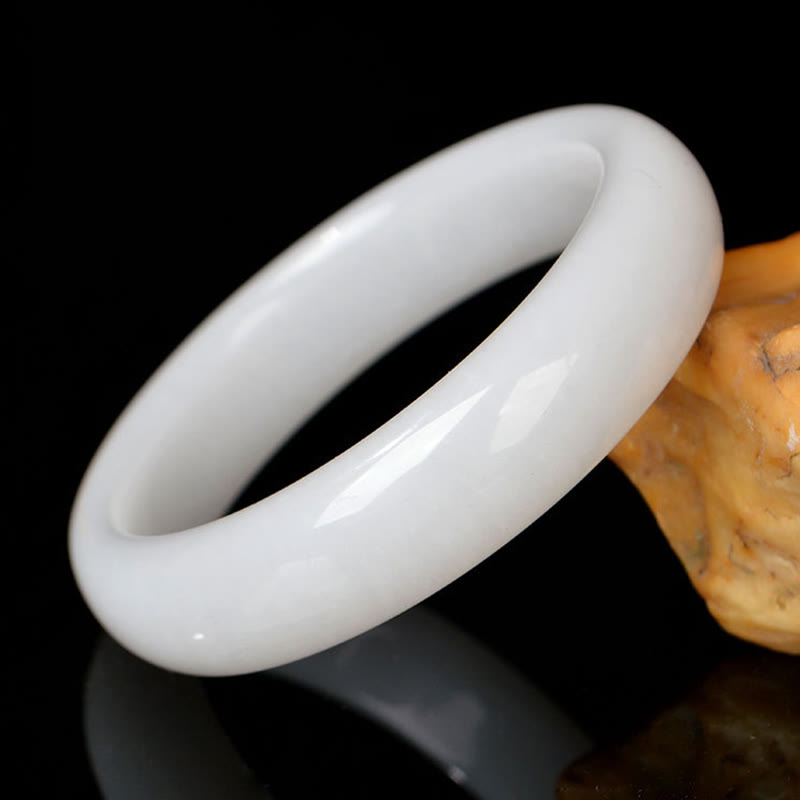 Buddha Stones Natural Golden Silk Jade Wealth Luck Bracelet Bangle - image 13