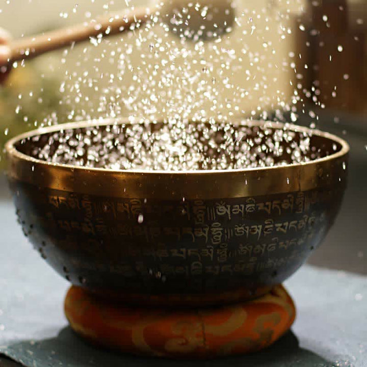 Sutra Singing Bowl Handcrafted for Healing and Meditation Positive Energy Sound Bowl Set - image 1