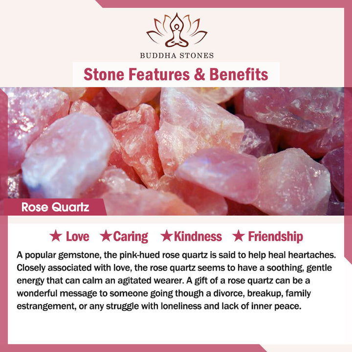 Buddha Stones Pink Crystal Love Warmth Bracelet Bangle - image 4