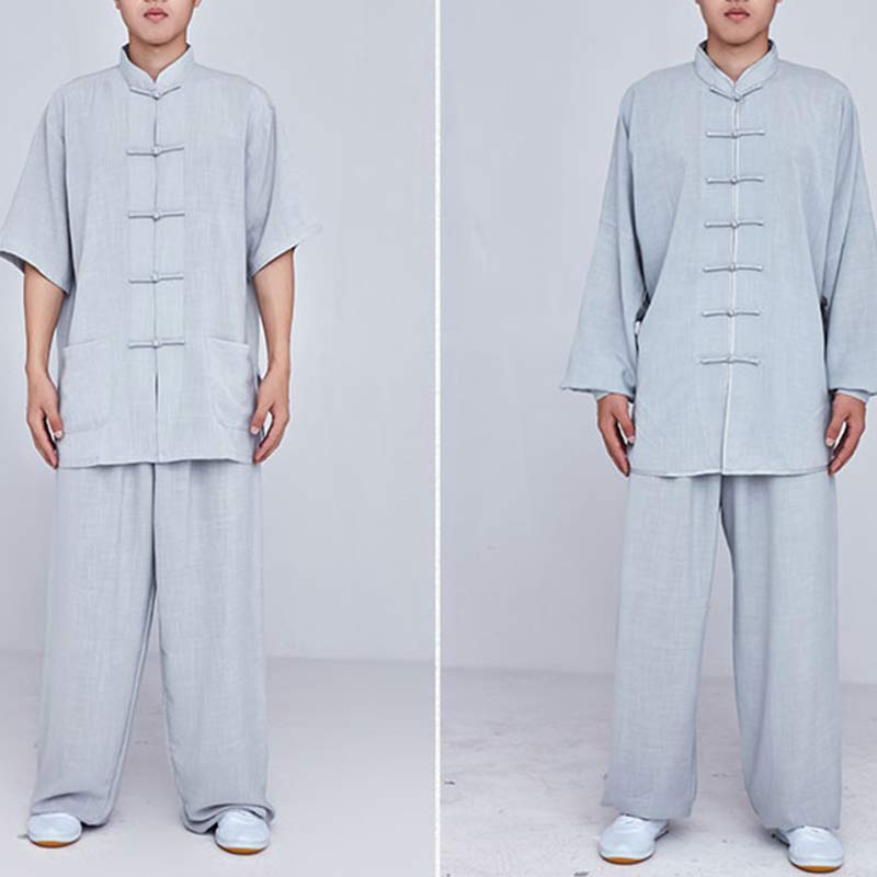 Buddha Stones Meditation Zen Prayer Spiritual Tai Chi Qigong Practice Unisex Embroidery Clothing Set - image 31