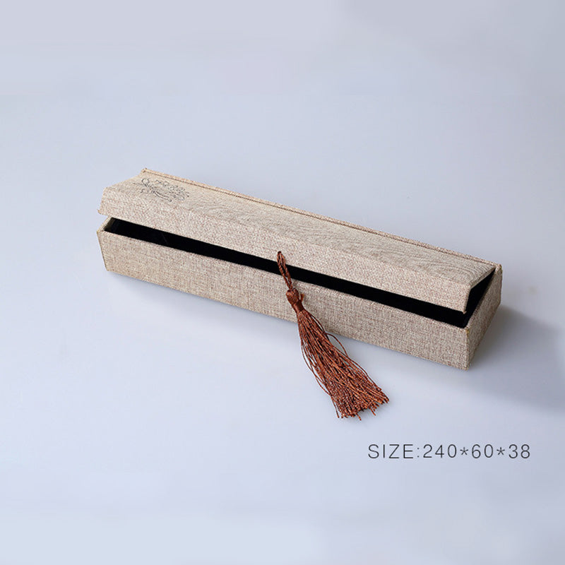 Buddha Stones Lotus Pattern Jewelry Storage Box Gift Box Tassels - image 12