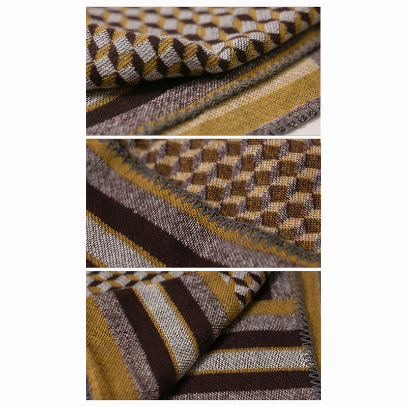 Buddha Stones Tibetan Shawl Classic Pattern Winter Cozy Warm Travel Scarf Wrap - image 7