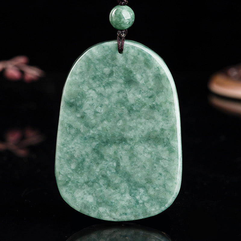 Buddha Stones Chinese Zodiac Dragon Jade Prosperity Necklace Bead String Pendant