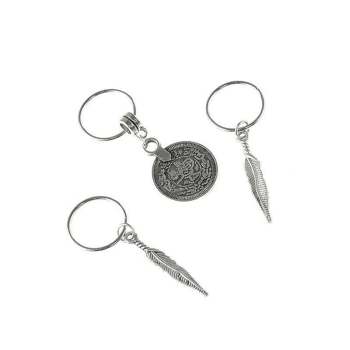 Antique Leaf Coins Beads Barrette Hair Pins Decoration - image 5