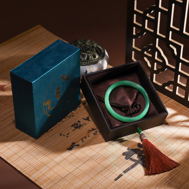 Vintage Lotus Jewelry Storage Box Tassels Gift Box - image 12