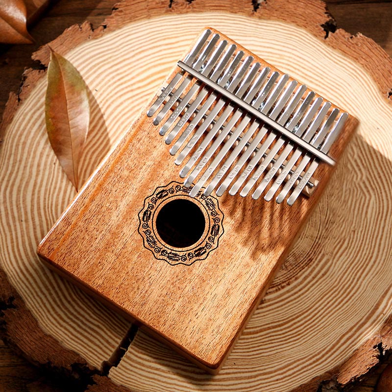 Buddha Stones Kalimba 17 Keys Thumb Piano Mahogany Wood Acacia Walnut Portable Finger Piano