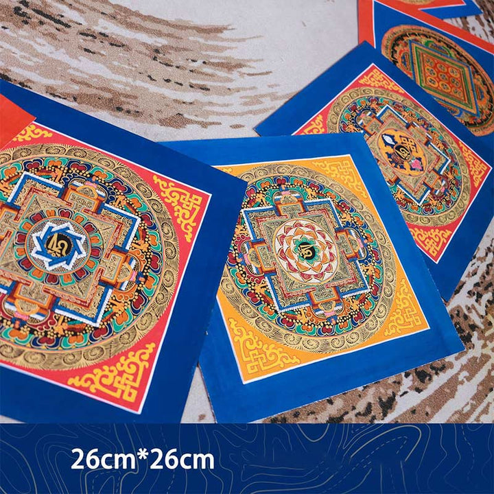 Tibetan Handmade Thangka Painting Blessing Thangka Blind Box Random Color Pattern