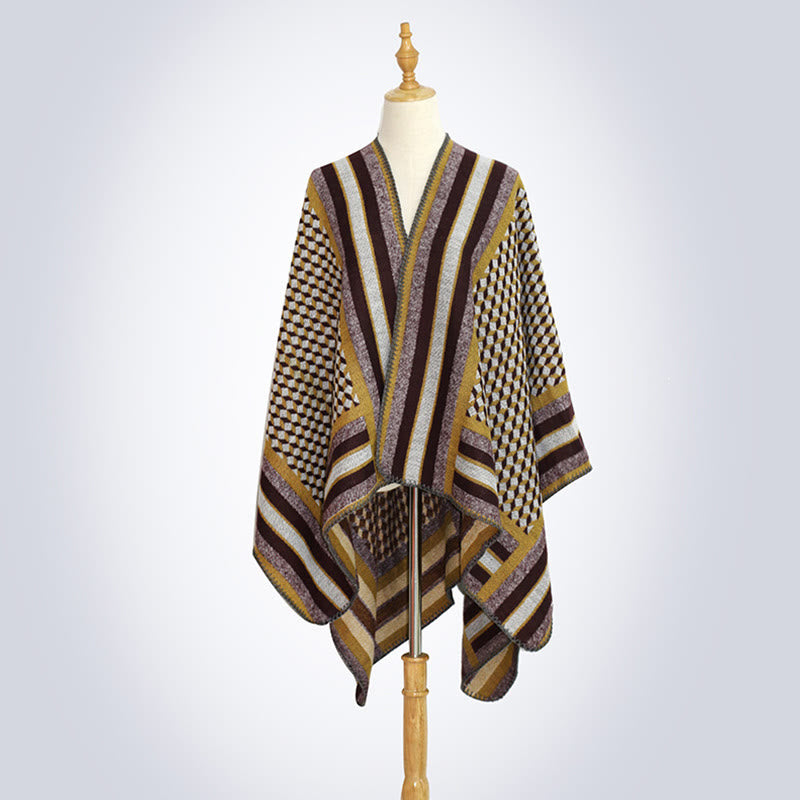 Buddha Stones Tibetan Shawl Classic Pattern Winter Cozy Warm Travel Scarf Wrap - image 23