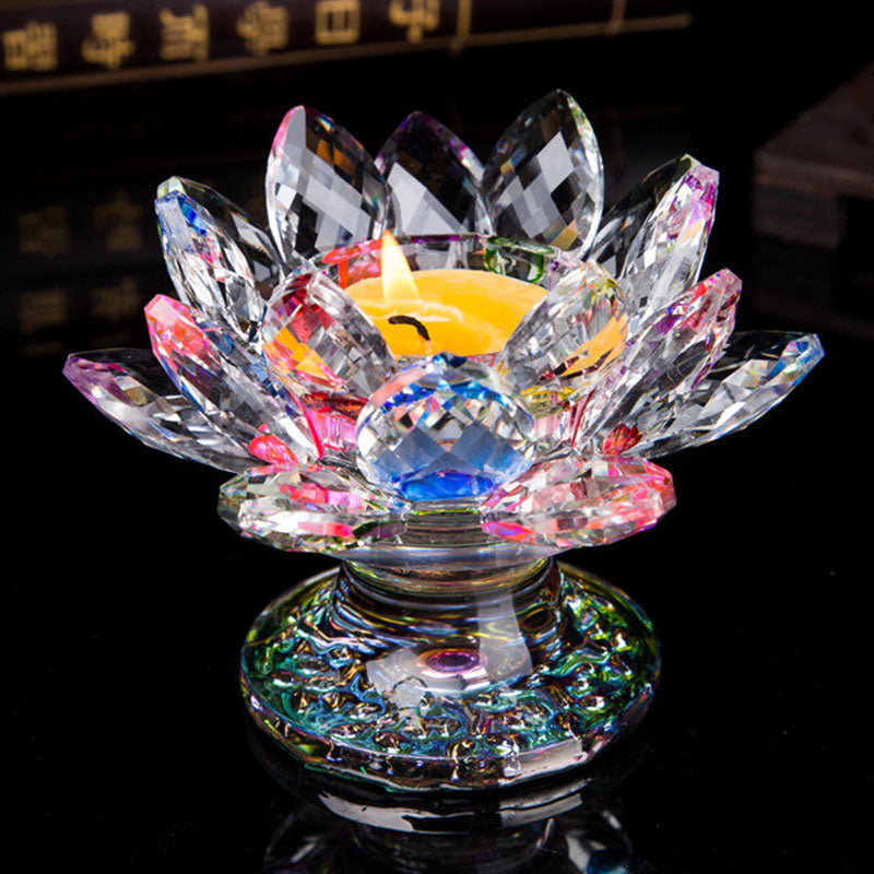 Tibetan Lotus Candlestick Ornament - 6 - image 8