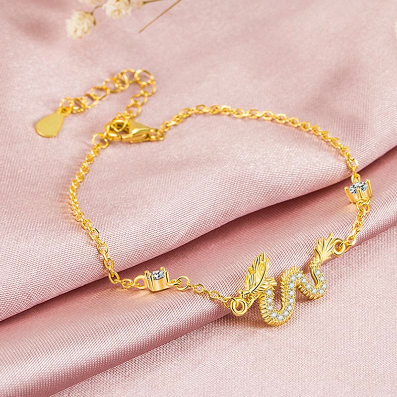 Buddha Stones 925 Sterling Silver Year Of The Dragon Auspicious Golden Dragon Luck Red Rope Chain Bracelet - image 11