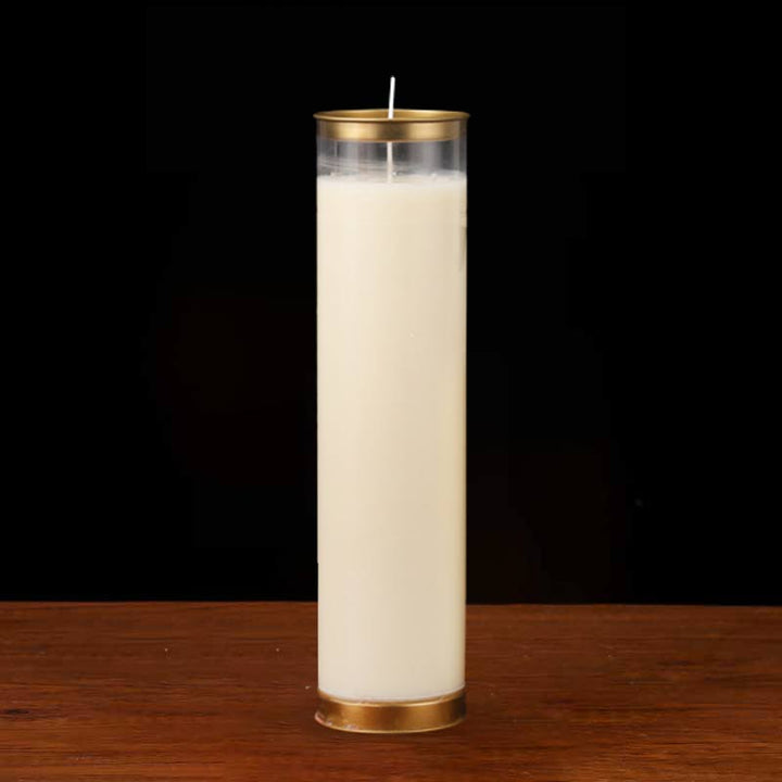 Meditation Prayer Altar Candle Buddhist Temple Rituals Use Items - White - Large (7 Days) - image 7