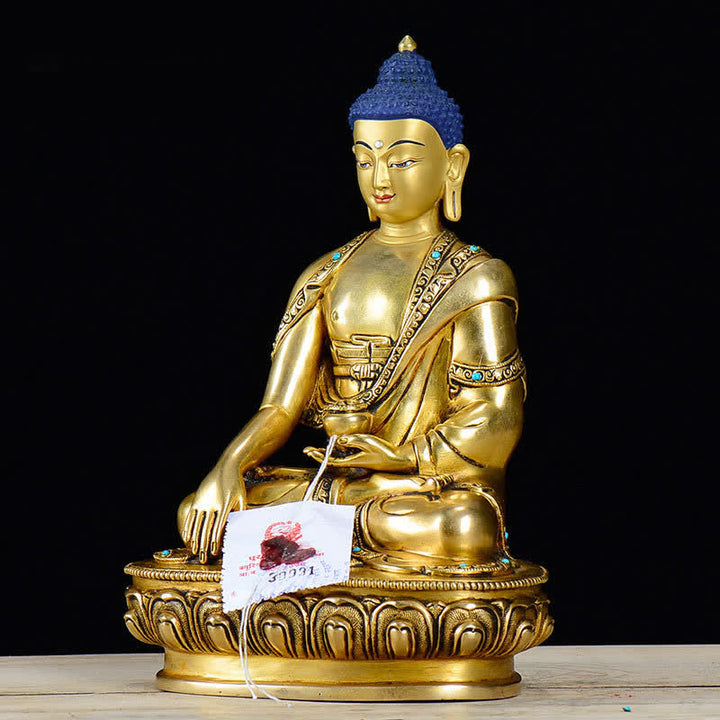 Buddha Shakyamuni Compassion Copper Statue Decoration - image 3