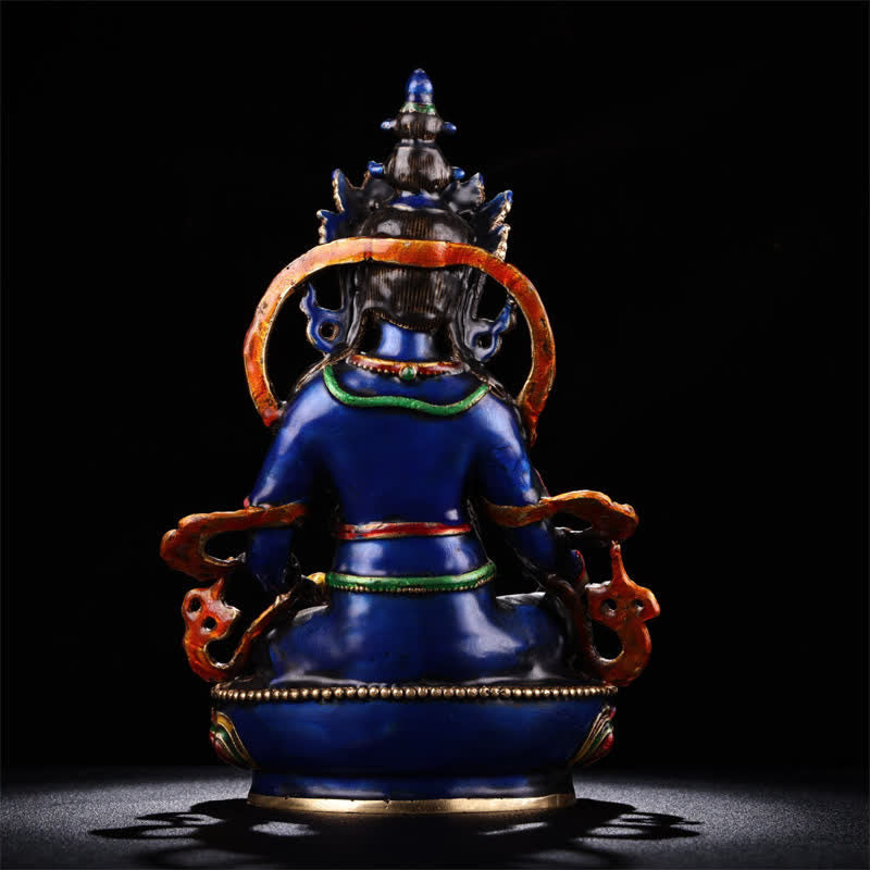 Yellow Jambhala Bodhisattva Figurine Serenity Copper Statue Home Decoration - image 10