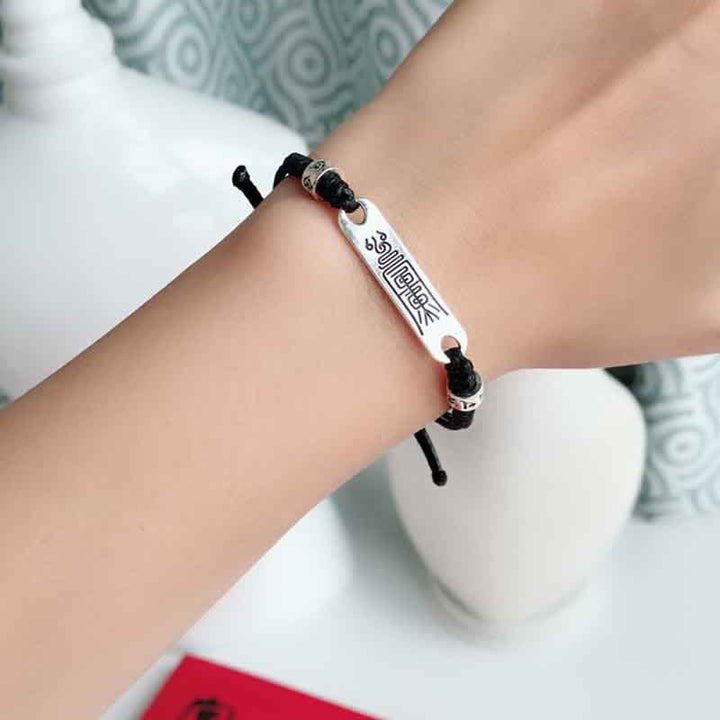 Buddha Stones 925 Sterling Silver Red String Luck Strength Braid Bracelet - image 7