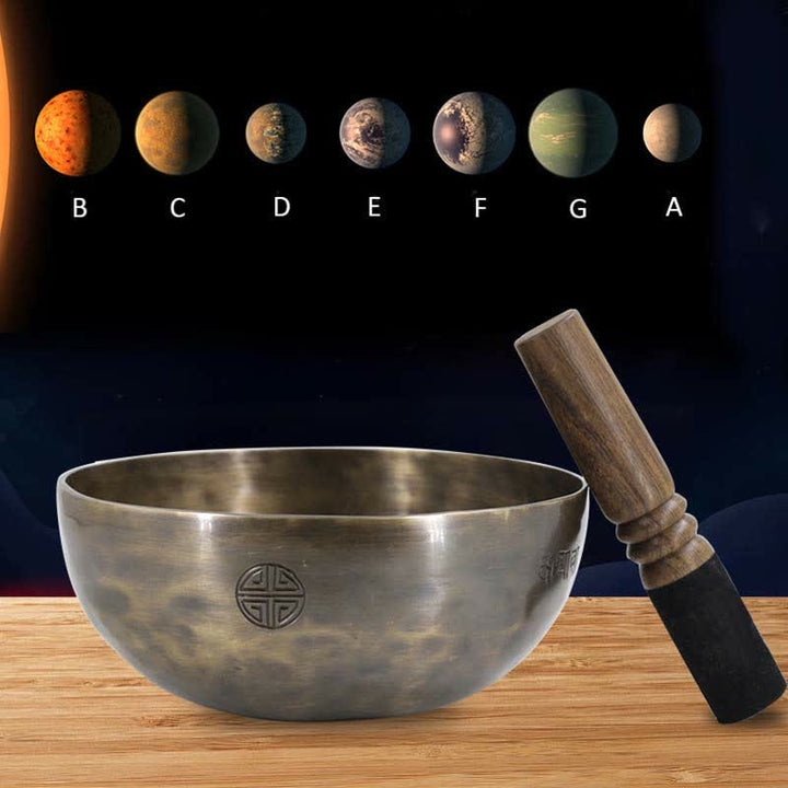 Lunar Rainbow Full Moon Singing Bowl Handcrafted for Healing and Meditation Positive Energy Sound Bowl Set - image 1