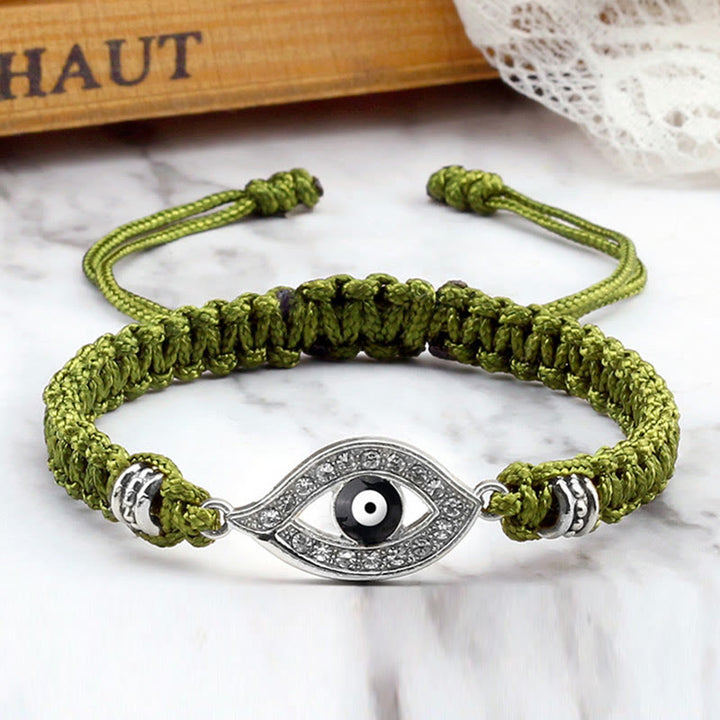 Buddha Stones Evil Eye Keep Away Evil Spirits String Bracelet