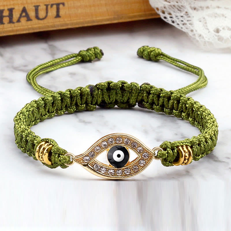 Buddha Stones Evil Eye Keep Away Evil Spirits String Bracelet