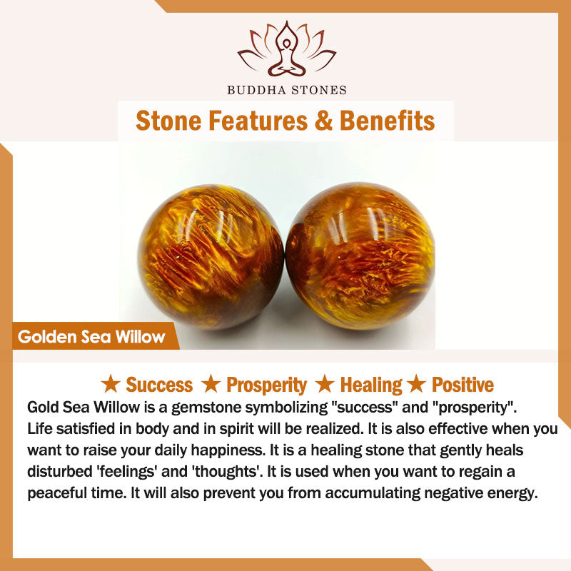 Buddha Stones 925 Sterling Silver Natural Golden Sea Willow Zakiram Goddess of Wealth Lucky fortune Fu Character Success Bracelet - image 11