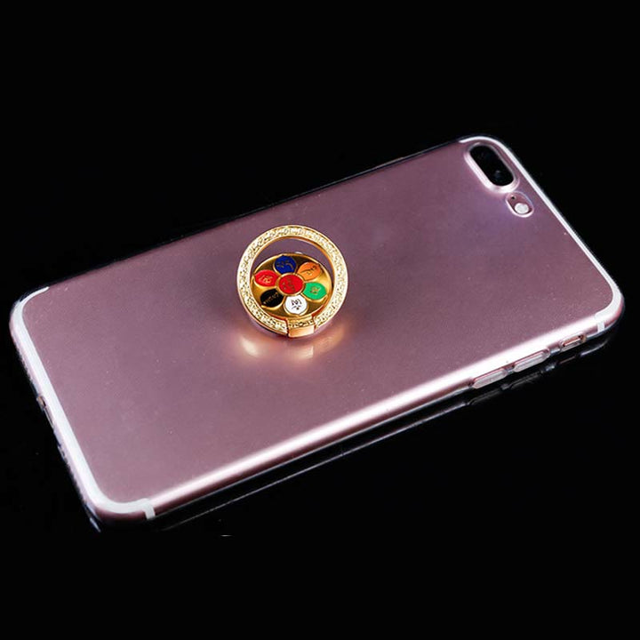 Tibetan Om Mani Padme Hum Peace Phone Ring Bracket Universal Phone Holder Decorations - image 6