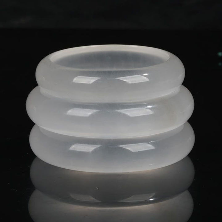 Buddha Stones Natural Translucent Golden Silk Jade Wealth Luck Bracelet Bangle - image 7