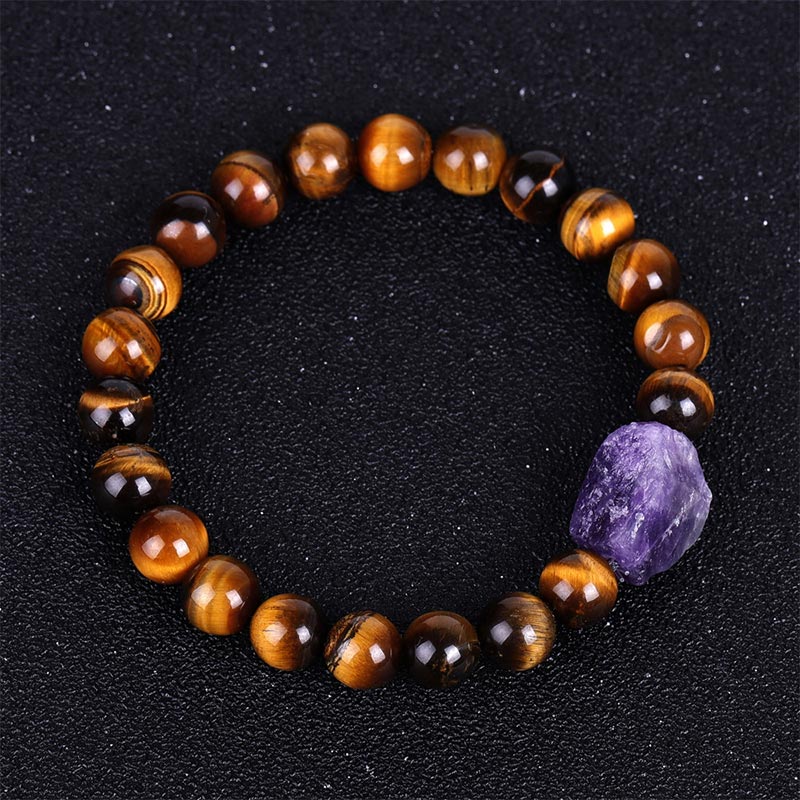 Tibetan Tiger's Eye Stone Protection Bracelet