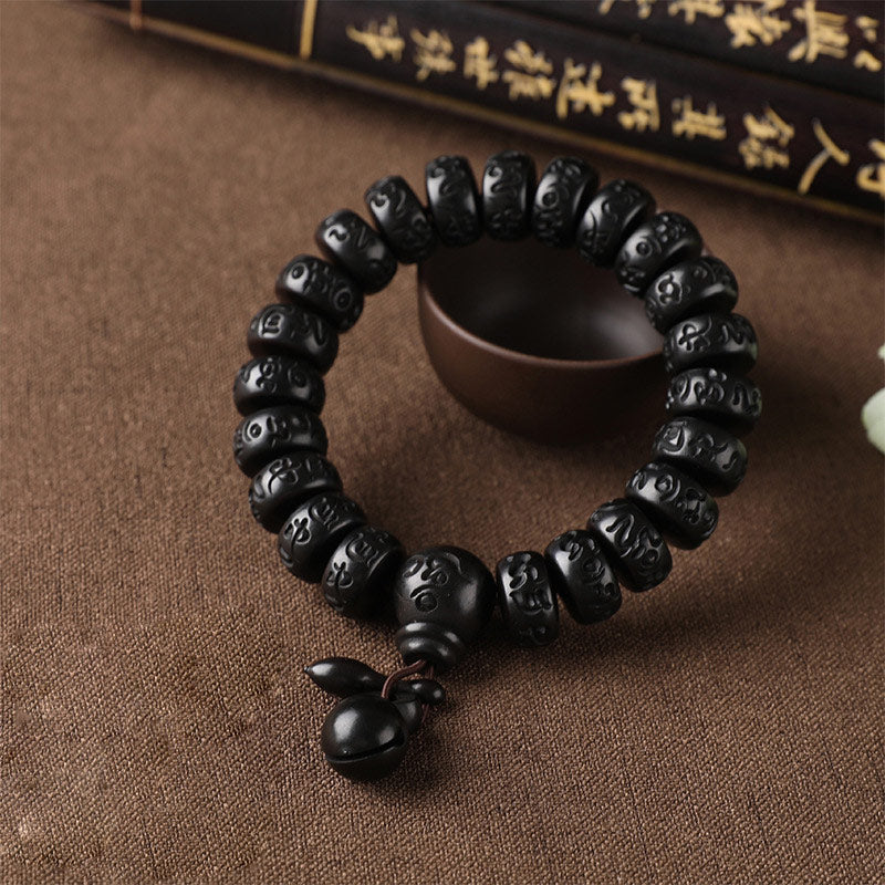 Buddha Stones Tibetan Lightning Strike Wood Protection Bracelet - image 3